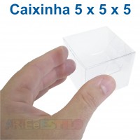 25 Caixas de Acetato 5X5X5 cm
